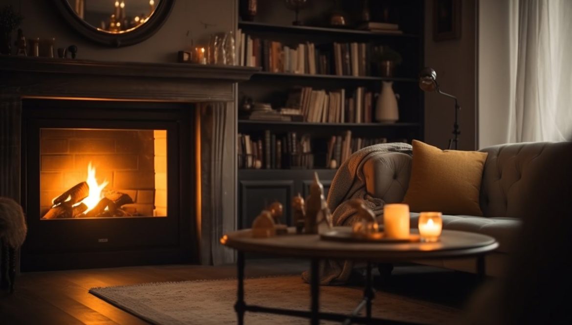 Salon chaleureux avec un poêle à granulés chauffage principal avis